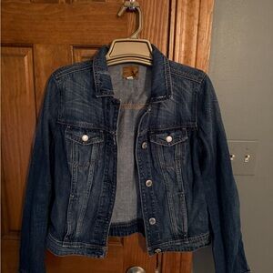 American Eagle Outfitters Dark Blue Jean Jacket